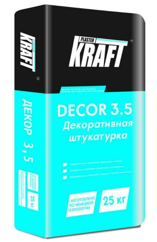 Штукатурка декоративная “KRAFT” Dekor 3.5 (25кг)