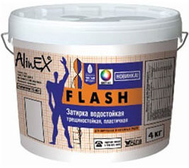Затирка для швов плитки “Alinex” FLASH белая (4кг)