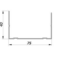 Направляющий пр стеновой “КМК” (75х40) 0,6мм