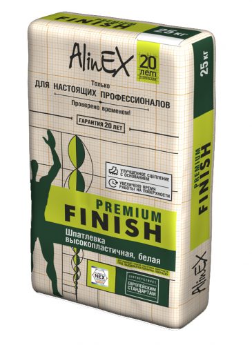 Шпатлевка «Alinex» FINISH Premium (25кг)