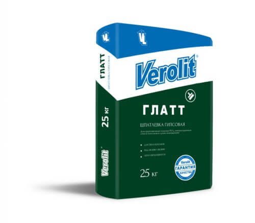 Шпатлевка Glatt гипсовая «Verolit» (25кг)